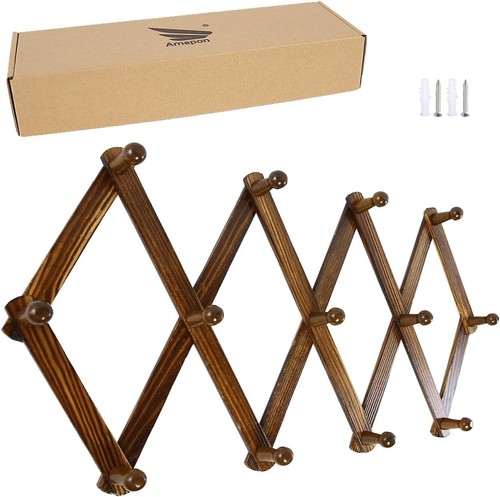 Expandable wood accordion - wood, wall