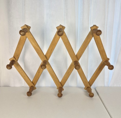 Vintage wood peg expandable - vintage, 10-peg